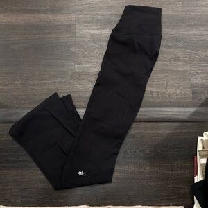 Alo airbrush Black flare Leggings 7/8